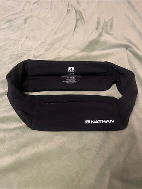 Xsmall Nathan Black Running Waist Pack with Zip Pocket